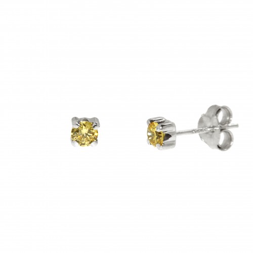 Gold earrings 10kt, 11-3BOW
